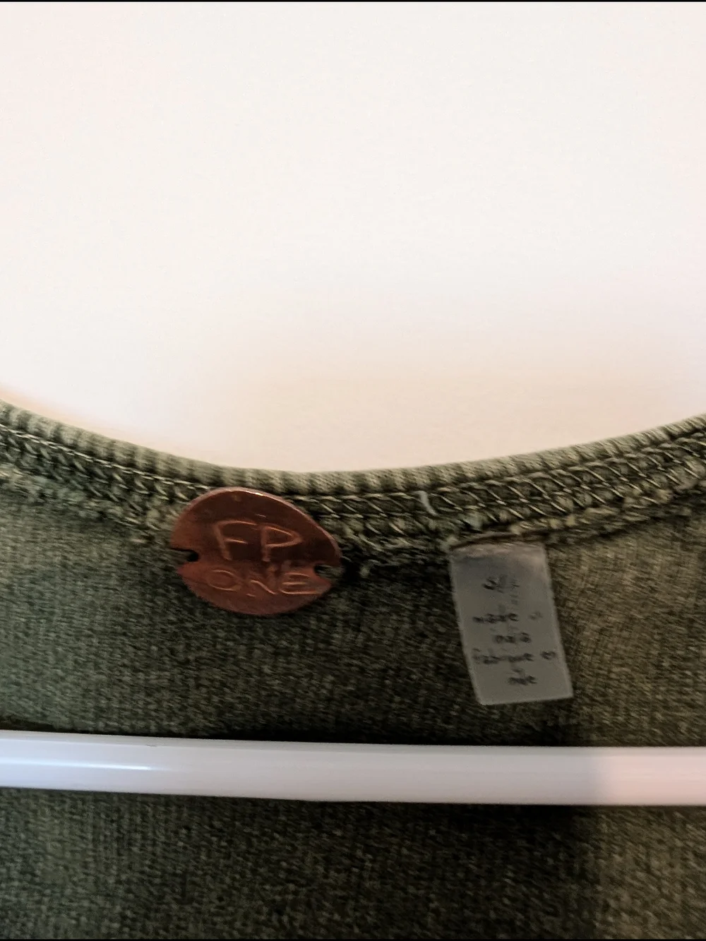 Free People Olive Utility Tank Jumpsuit with Waist Tie